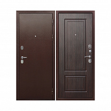 Дверь металлическая 9 см Медный антик Темный кипарис (860мм) левая/Ф1