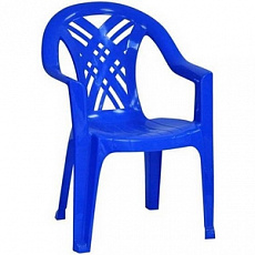 Кресло "Престиж-2" синий/пластик