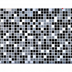 Панель ПВХ Мозаика чёрная 955х480 мм