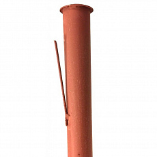 Столб с усами к «Рабице»,d-40-42 /1.5мм,h-2.3м, покрытие грунт (100 шт./уп)