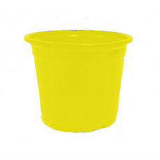 Горшок для рассады круглый 90*90*6,8 мм 260 мл желтый 10 шт/пластик