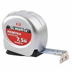 Рулетка Magnetic, 7,5 м х 25 мм, магнитный зацеп, MATRIX