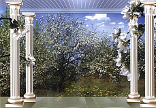 Фотообои Яблони в цвету №5 3000*2010мм (9 листов)