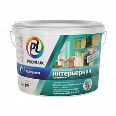 Profilux краска PL- 13L латекс. моющаяся износоуст. СУПЕРбел  база 1,  3кг