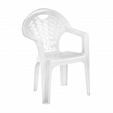 Кресло белое/пластик М2608